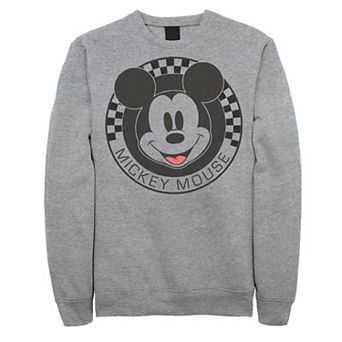 Men's Disney's Mickey And Friends Mickey Mouse Checkerboard Circle Sweatshirt