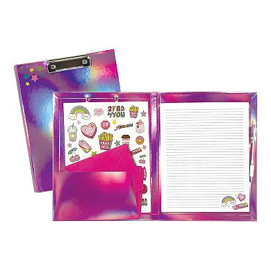 iscream Pink Holographic Clipboard Set