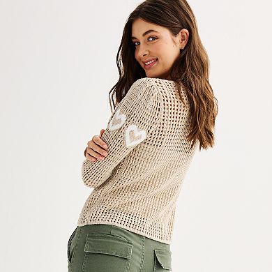 Juniors' SO® Pullover Crewneck Sweater