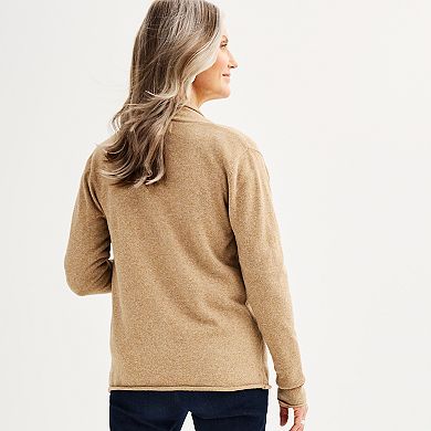 Women's Croft & Barrow The Extra Soft Closureless Cardigan