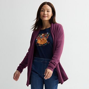 Women's Croft & Barrow® The Extra Soft Closureless Cardigan