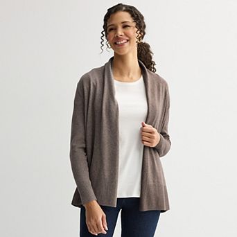 Women's Croft & Barrow® The Extra Soft Closureless Cardigan