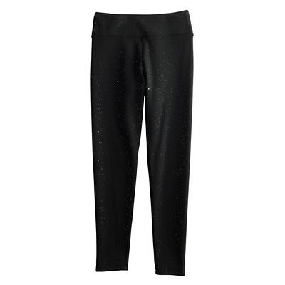 Kohls fleece lined leggings best sale