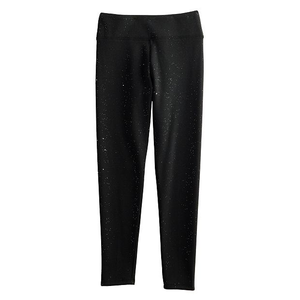 Legging Fille Kohls XS/S Rose Imprimé Flocon Doublé Polaire - Neuf Avec étiquettes