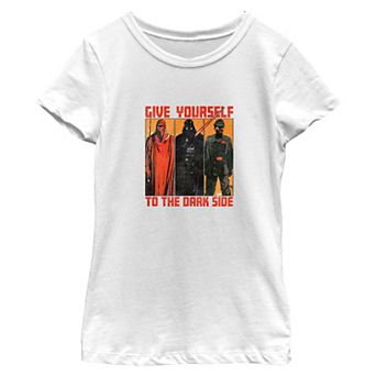Girls 7-16 Star Wars: The Return Of The Jedi Give Yourself To The Dark Side Panel Graphic Tee