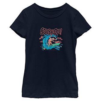 Girls 7-16 Scooby-Doo Surfing Title Logo Graphic Tee