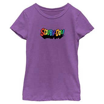 Girls 7-16 Scooby-Doo Rainbow Logo Graphic Tee