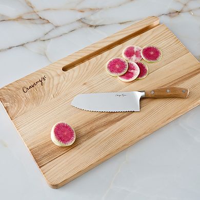 Cravings By Chrissy Teigen 21 Inch x 13 Inch Reversible Ash Wood Cutting Board