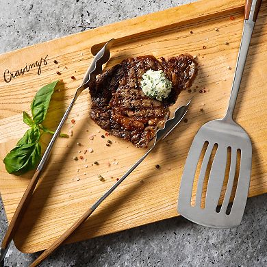 Cravings By Chrissy Teigen 21 Inch x 13 Inch Reversible Ash Wood Cutting Board