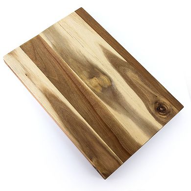 Kenmore Archer 21 Inch Acacia Wood Cutting Board with Groove Handles