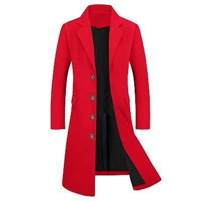 MMM「coat with elongated necklines」44 Fox Fur Trim Collar and Cuffs Full Length Long Cashmere Coat