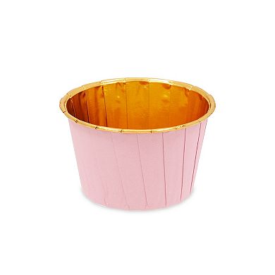100 Pack Aluminum Foil Paper Cupcake Muffin Baking Cups Liners Case 2.75 x 1.5"