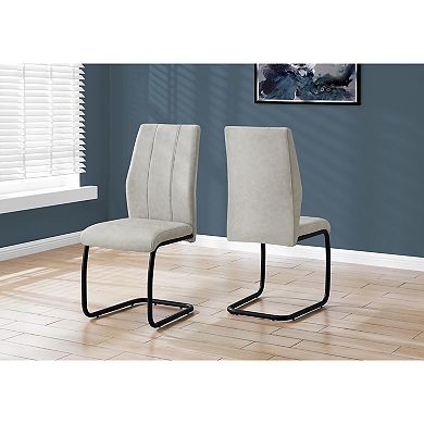 Monarch Faux Leather Dining Chair 2-piece Set