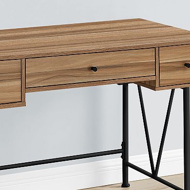 Monarch Contemporary Farm Style Computer Desk