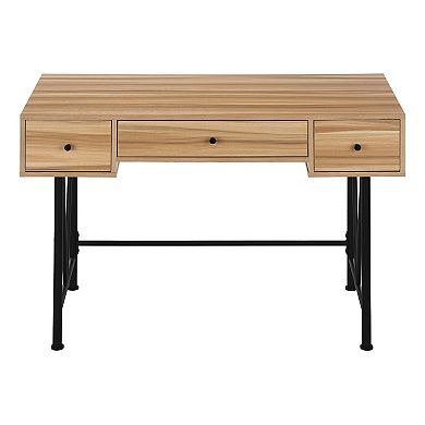 Monarch Contemporary Farm Style Computer Desk