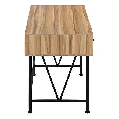 Monarch Contemporary Farm Style Computer Desk