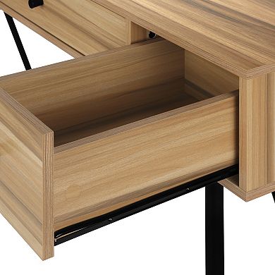 Monarch Contemporary Farm Style Computer Desk