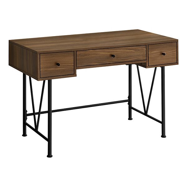 Monarch Contemporary Farm Style Computer Desk