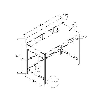 Monarch Standing Modern Computer Desk