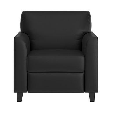 Emma and Oliver LeatherSoft Chair with Clean Line Stitched Frame
