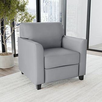 Emma and Oliver LeatherSoft Chair with Clean Line Stitched Frame