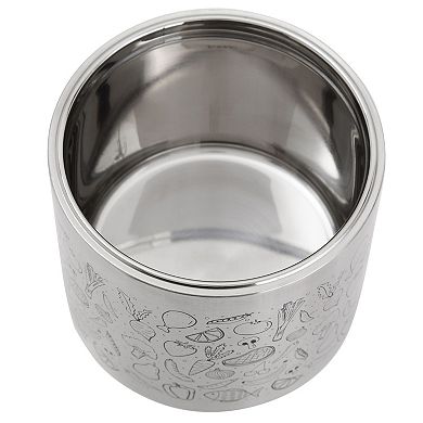 22oz Stainless Steel Insulated Food Container With Handles (blue)