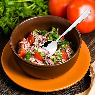 Stainless Steel Spoons 4 In 1 For Cooking Soup Spoon Dining Spoons Silver Tone