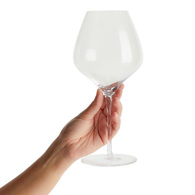29oz Set of 4 Big Wine Glasses, Oversized for Red Wine, 4 x 10 In