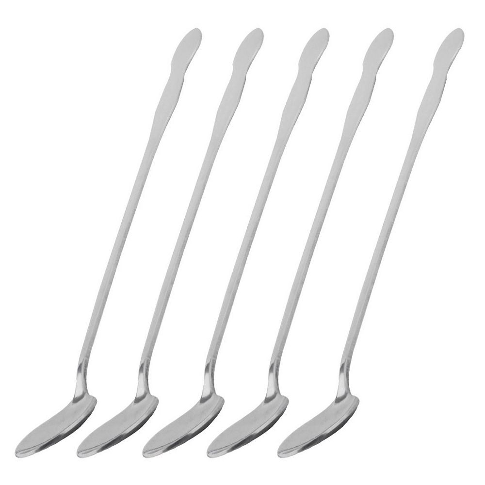 4pcs Stainless Steel Long Handle Tea Coffee Ice Cream Spoon 9.8