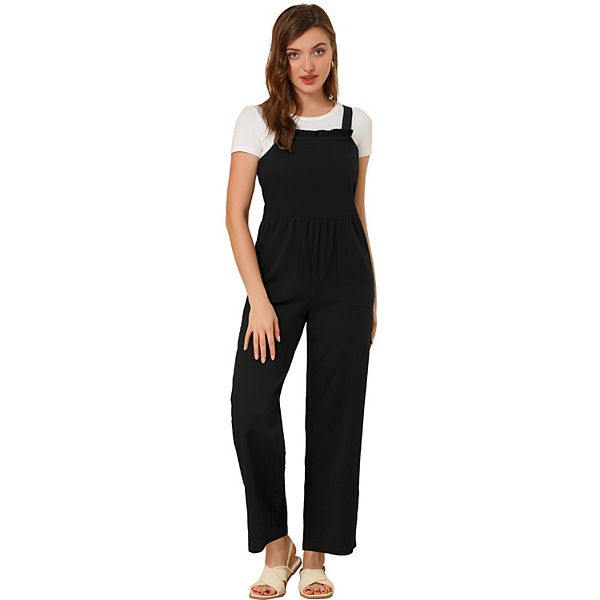 Women's Ruffled Neck Country Style Jumpsuits