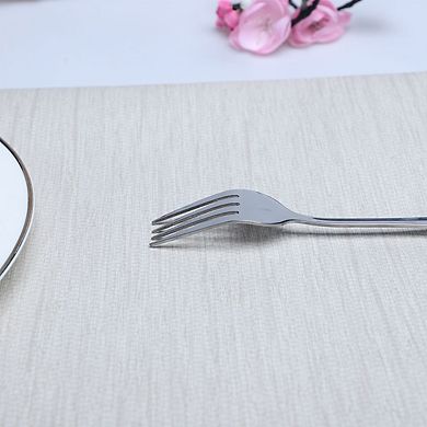 Household Tableware Stainless Steel Dinner Fork 6.8" Length 5Pcs