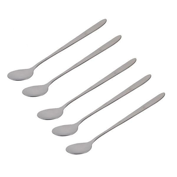 5pcs Stainless Steel Tea Coffee Dessert Stir Long Handle Spoon 7.4