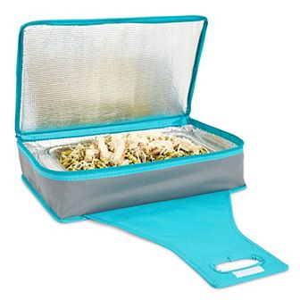 Insulated Casserole Carrier, Thermal Lunch Container Bag for Hot Food, 16x10x4"