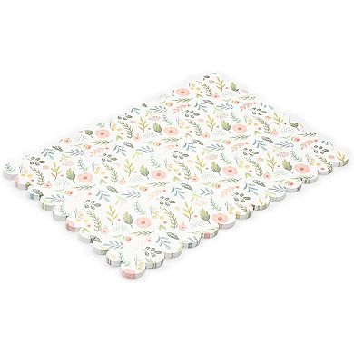 Paper Placemats For Table, Floral Placemats (14 X 10 In, 50 Pcs)