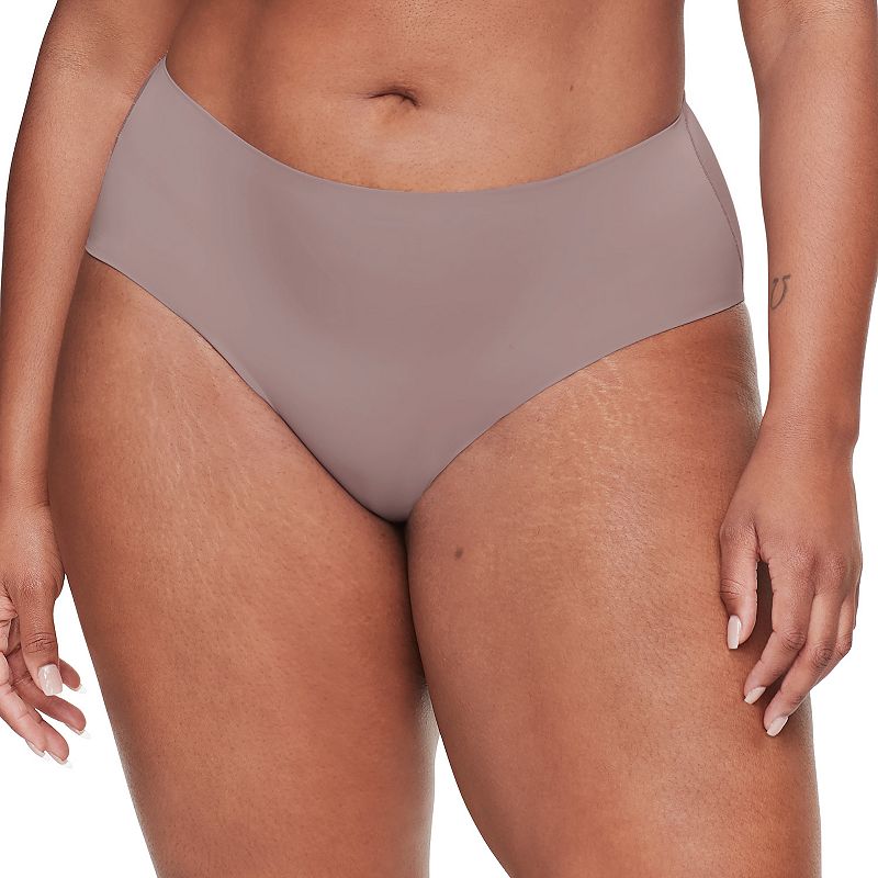 Warners Smooth It Over Front-Smoothing High Waist Hi-Cut Panty RT9021P, Women's, Size: XL, Mink