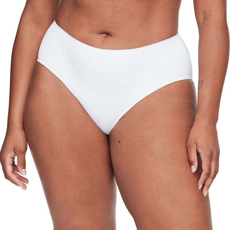 Warners Smooth It Over Front-Smoothing High Waist Hi-Cut Panty RT9021P, Women's, Size: Medium, White