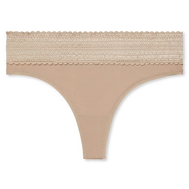 Warner's No Pinching No Problems® Dig-Free Comfort Waistband Lace Thong RX5101J