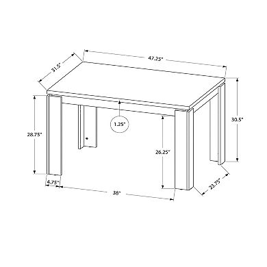 Monarch Transitional Dining Table