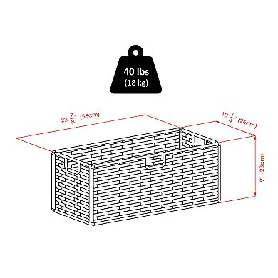 Winsome 3-Piece Woven Foldable Basket Set