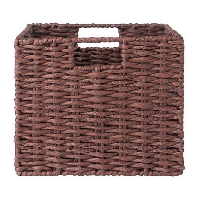 Winsome Wood Tessa 3-Pc Foldable Woven Rope Basket Set