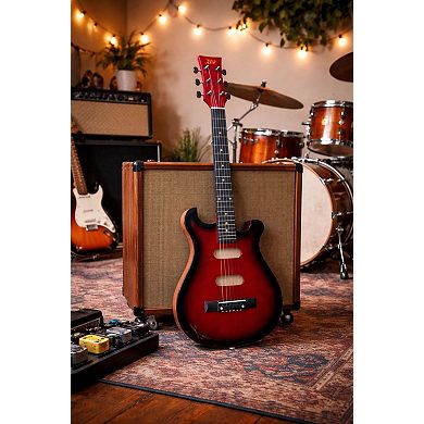 Ready Ace 30" Acoustic Guitar Sunburst Red