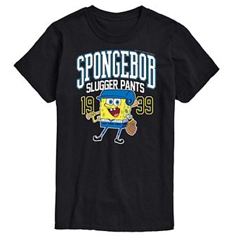 Big & Tall Nickelodeon SpongeBob Squarepants Slugger Graphic Tee