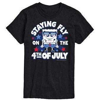 Big & Tall Nickelodeon Spongebob Squarepants 4th of July Graphic Tee
