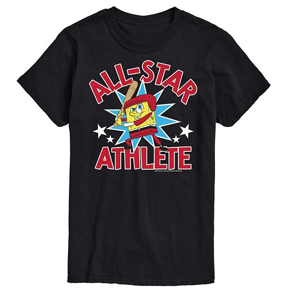 Big & Tall Nickelodeon Spongebob Squarepants All Star Graphic Tee