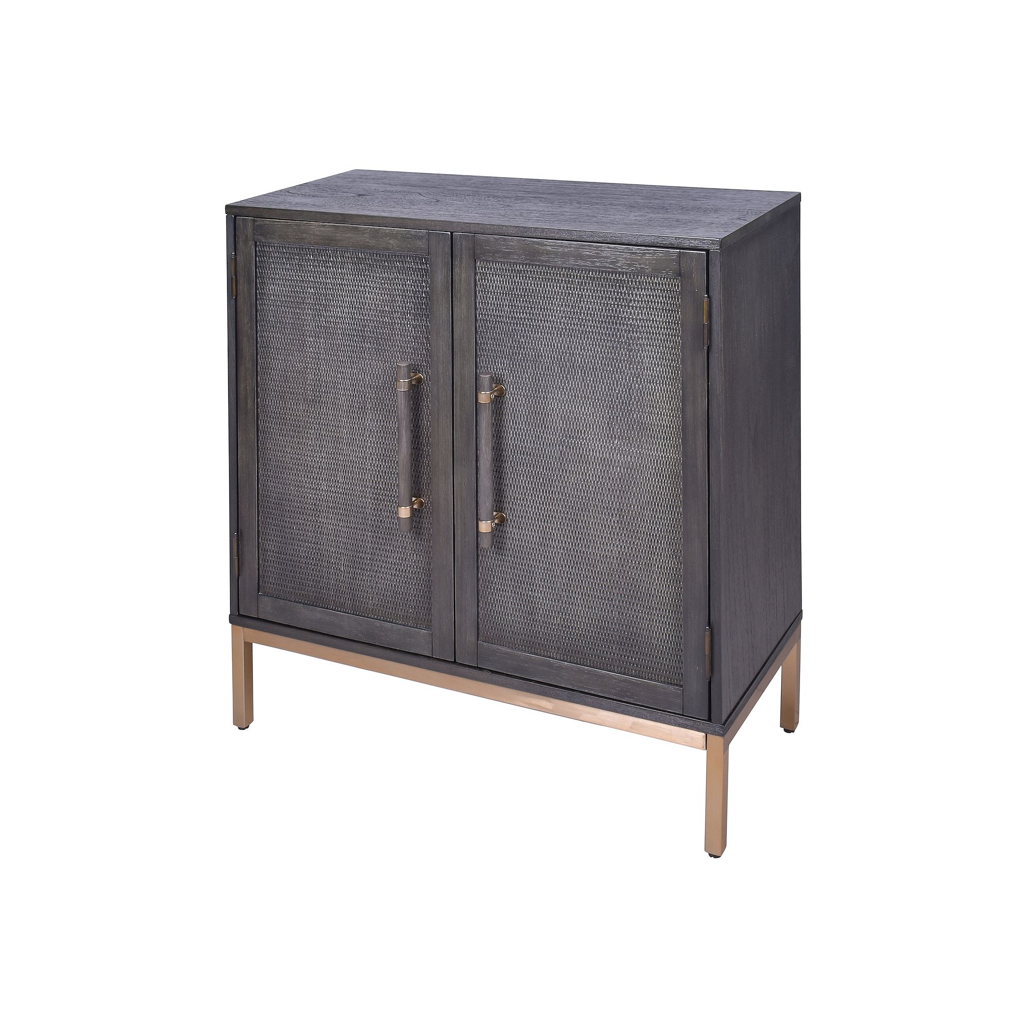 Hopper Studio Sophia Mochaccino 2-Door Storage Cabinet, Antique Black
