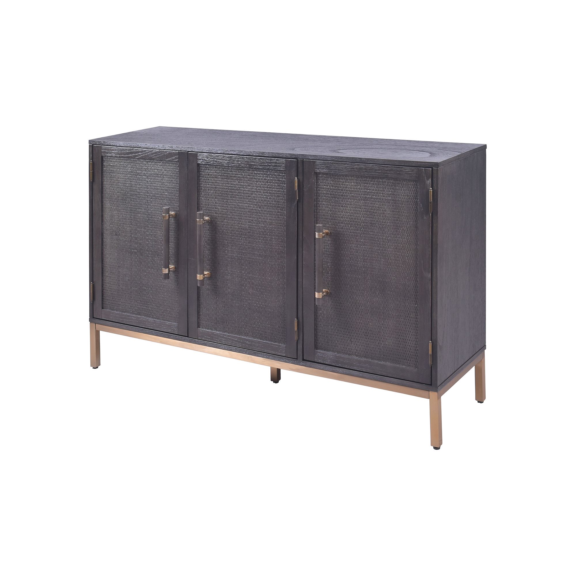 Hopper Studio Sophia 3-Door Storage Cabinet, Antique Black