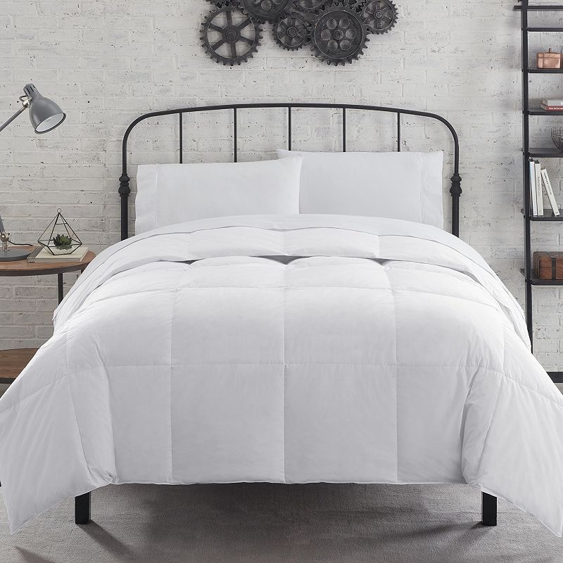 55983841 Mercantile Cotton Feather Fill Comforter, White, Q sku 55983841