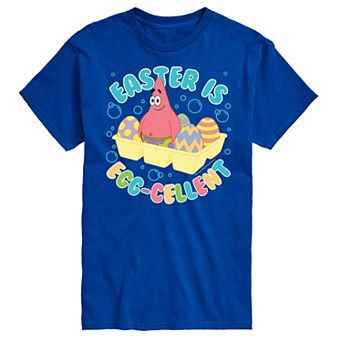 Big & Tall Nickelodeon Spongebob Squarepants Easter Egg-Celent Graphic Tee