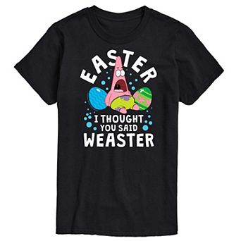 Big & Tall Nickelodeon Spongebob Squarepants Easter Weaster Graphic Tee