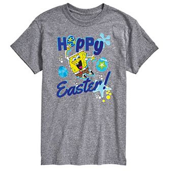 Big & Tall Nickelodeon Spongebob Squarepants Hoppy Easter Graphic Tee